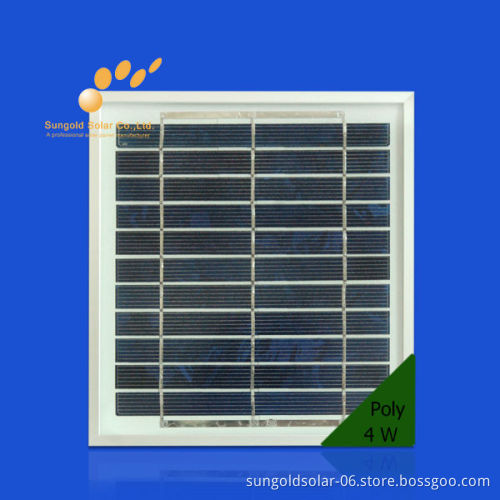 poly mini solar panel 4w price made in china